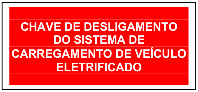 CHAVE DE DESLIGAMENTO DO SISTEMA DE CARREGAMENTO DE VEÍCULO ELETRIFICADO